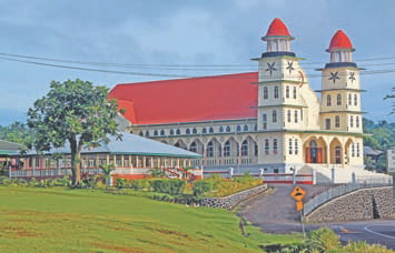 Самоа. Протестантская церковь на острове Савайи (Самоа)
