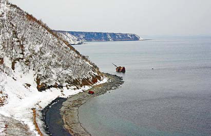 Курилы. Охотское море у реки Подбазы Курилы. Охотское море у реки Подбазы