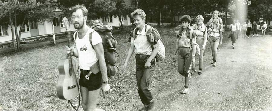 Туризм в СССР. Советский Союз, турбаза в Псебае, 1987 год. Из личного архива инструктора и директора фирмы СВ-Астур, Бориса Вислогузова.